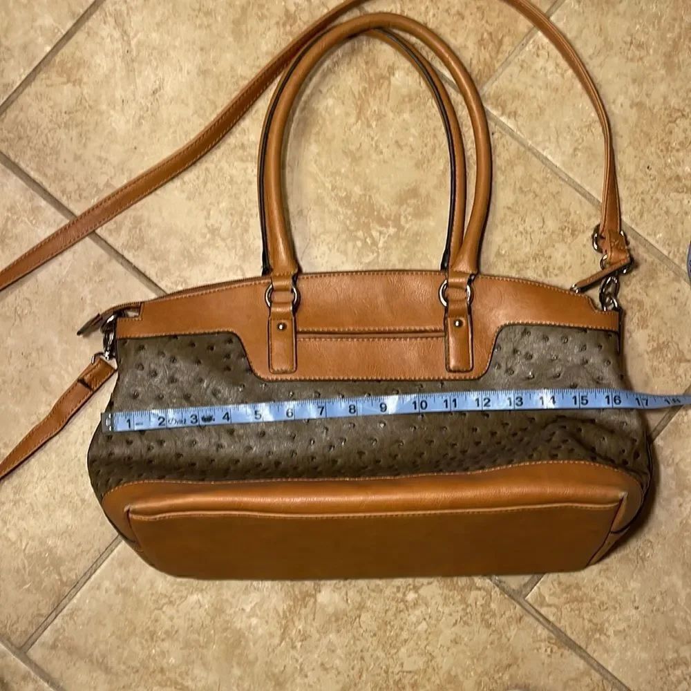 Tan vintage handbag - Picture 4 of 5
